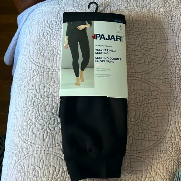 Velvet lined leggings. Size large. - Picture 1 of 4